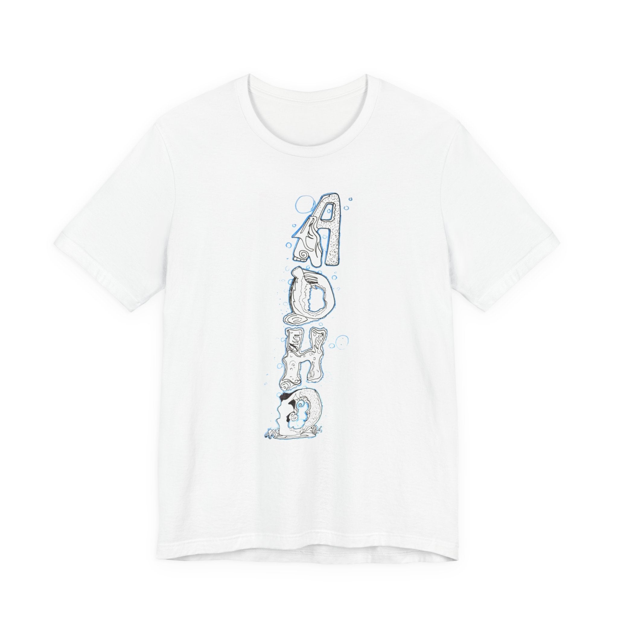 Aloha Vertical Graphic Tee – Surf-Inspired Vintage Hawaiian T-Shirt